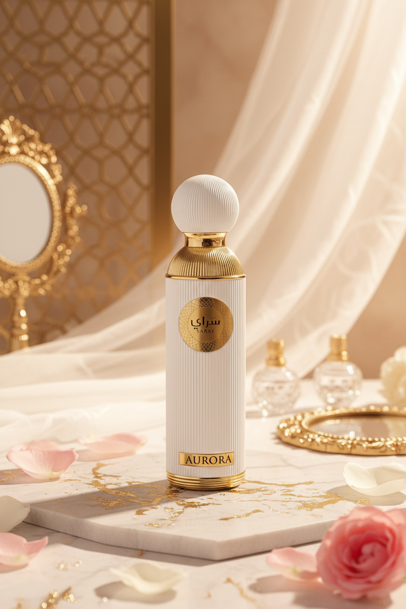 Sahari Saray Aurora Eau de Parfum 200ml - Lifestyle editorial árabe mármol