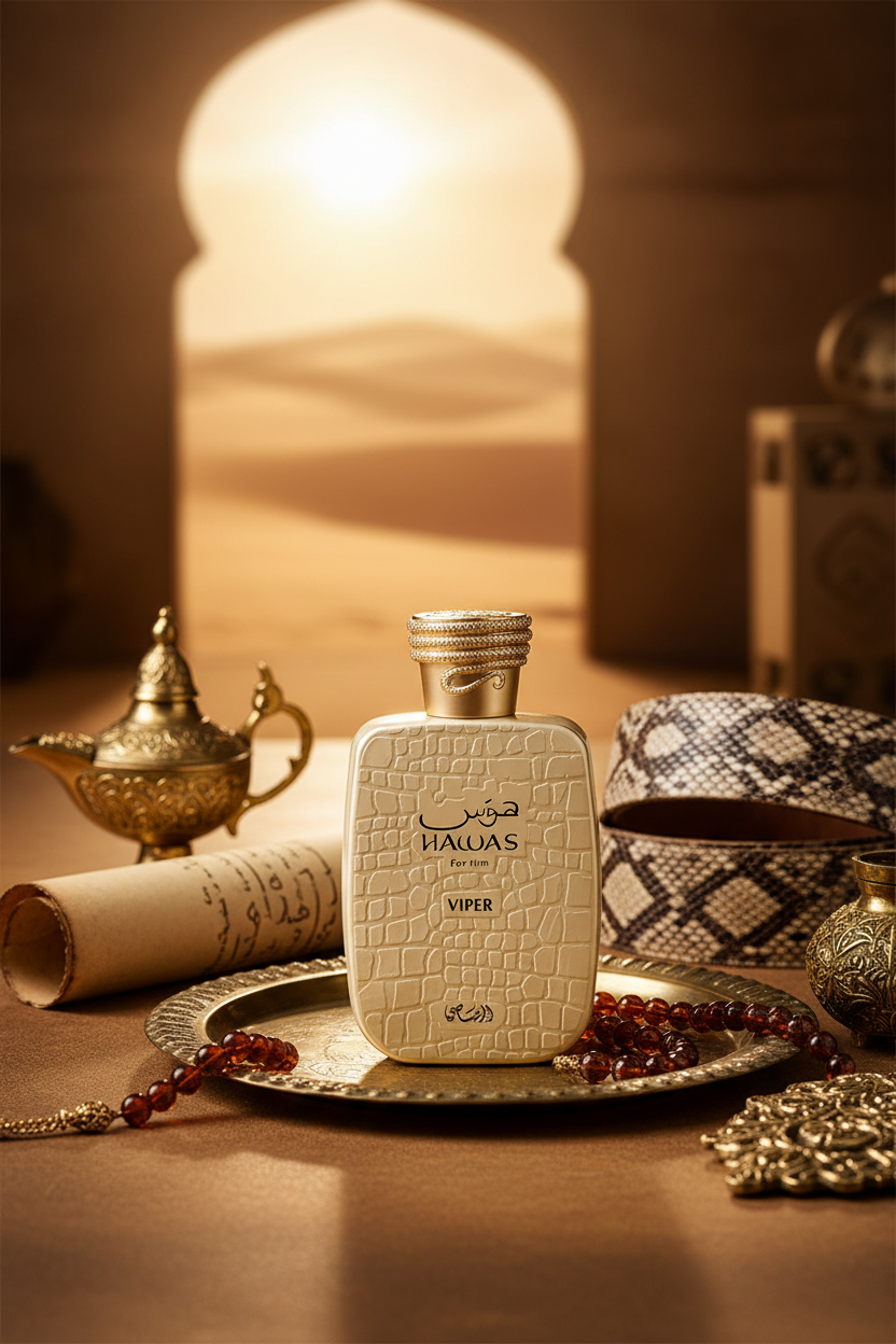 Rasasi Hawas Viper For Him Eau de Parfum 100ml - Lifestyle editorial árabe