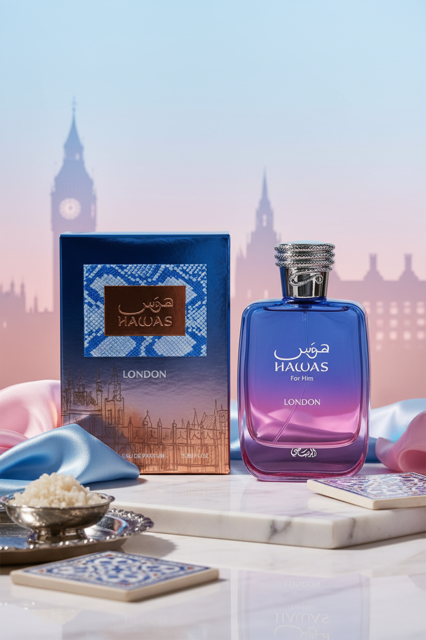 Rasasi Hawas London For Him Eau de Parfum 100ml - Lifestyle editorial urbana